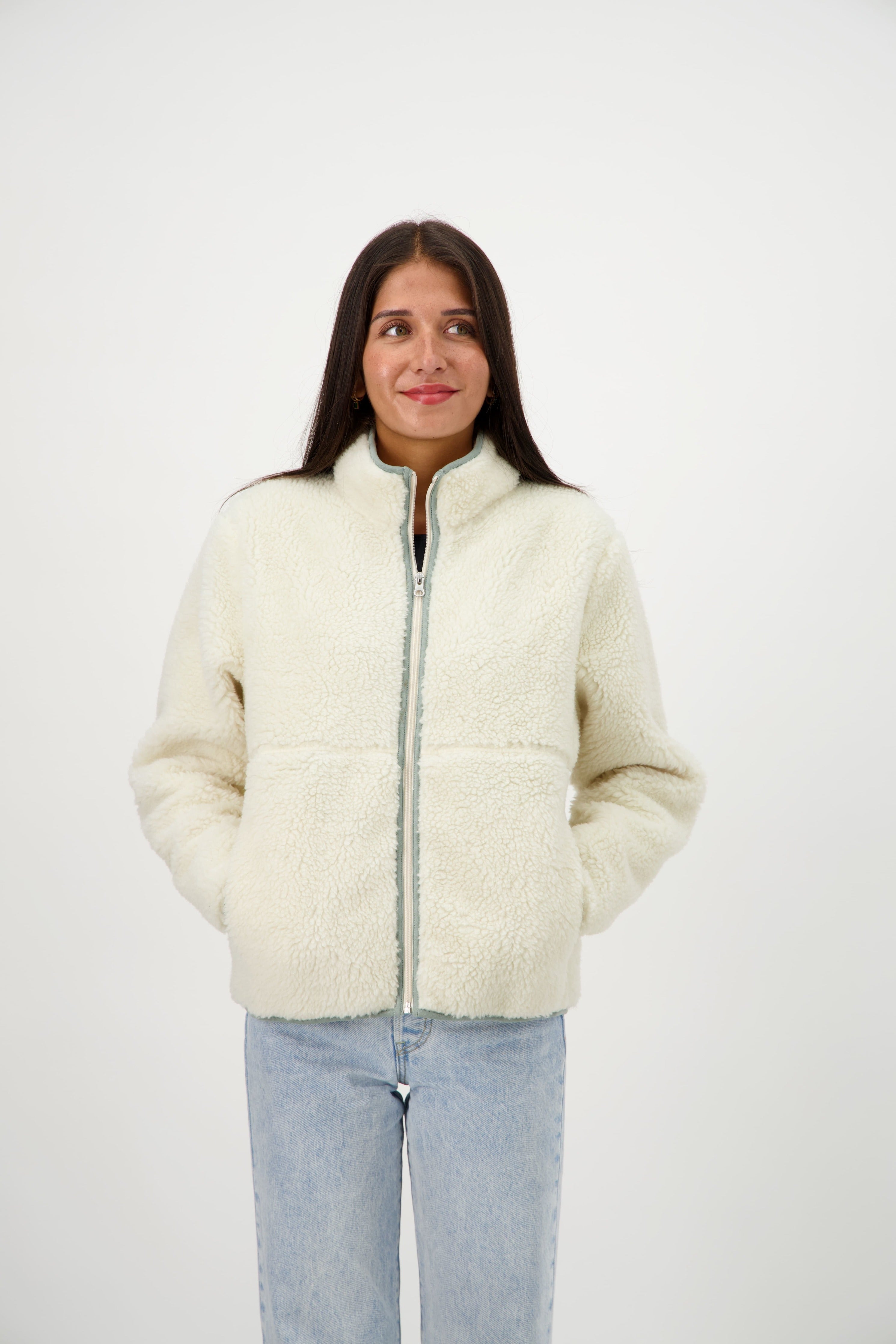 Veste polaire sherpa online femme